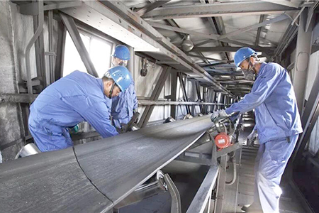 belt conveyor installation