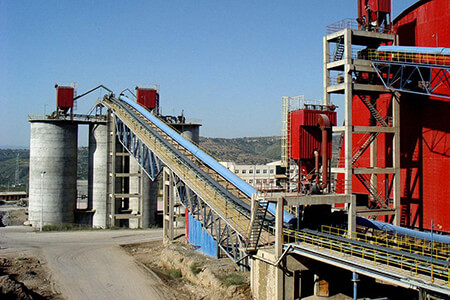 Bulk conveying system for cement plant