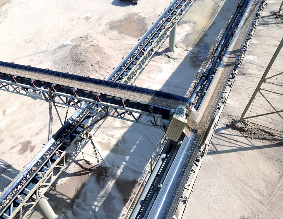 belt conveyor for sand