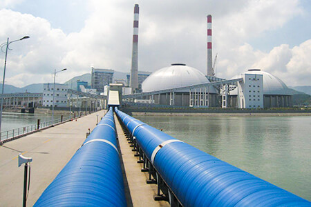 Coal conveying system of power plant