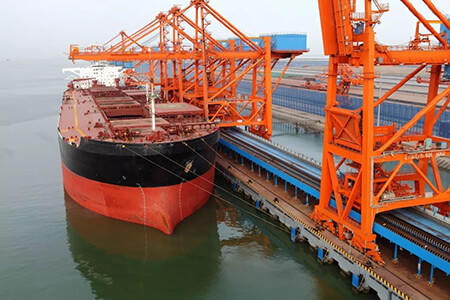 Conveyor Idler for Lianyungang 300,000 ton Ore Port Project